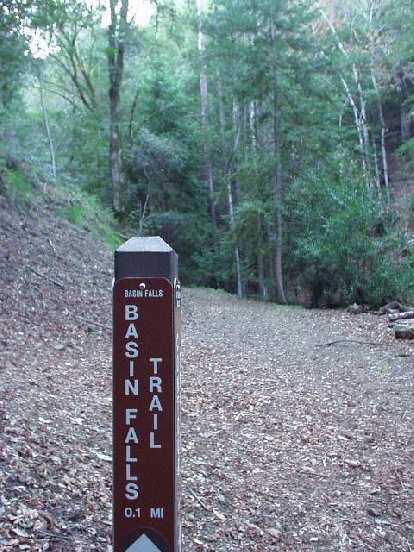 One of the trails we took was the Basin Falls Trail.