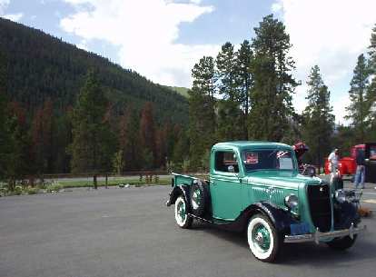 A 1934 or '35 (I forget) Ford pickup.