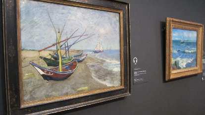 "Fishing boots on the beach of Les Saintes-Maries-de-la-Mer" by Vincent van Gogh.