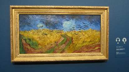 "Wheatfield with crows" by Vincent van Gogh.