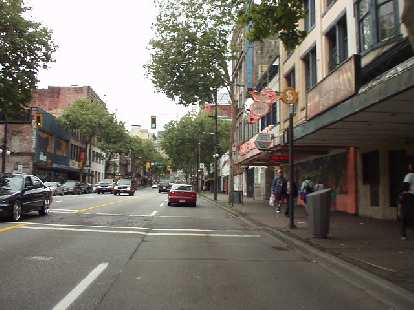 Chinatown is a distinct area apart from downtown.