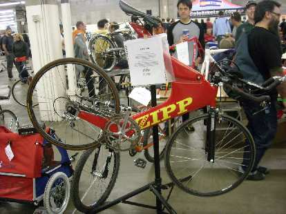 A 1993 Zipp time-trial bike, "one of the fastest bikes of its time and possibly today." A 1993 Zipp time-trial bike, "one of the fastest bikes of its time and possibly today."