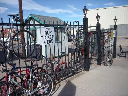 Bikes outside the National Western Complex in Denver. Bikes outside the National Western Complex in Denver.