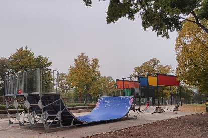 A skateboard park at Stadtpark in Vienna. (13 Oct 2019) Photo: A skateboard park at Stadtpark in Vienna.