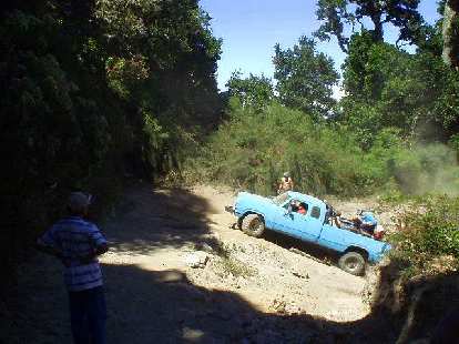 Good thing there was the ATV because after 6 or 7 kilometers, the truck got stuck and subsequently broke down! Good thing there was the ATV because after 6 or 7 kilometers, the truck got stuck and subsequently broke down!