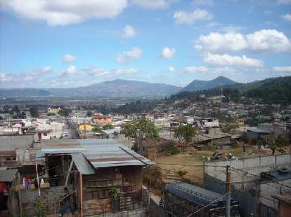 The nice view of Guatemala from the rooftop of Maya Pedal. (26 Dec 2010) The nice view of Guatemala from the rooftop of Maya Pedal.