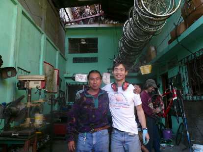 Me and Carlos on my last full day at Maya Pedal. (06 Jan 2011) Me and Carlos on my last full day at Maya Pedal.
