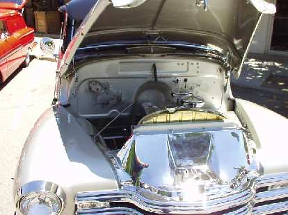 Art work was not limited to the exteriors, as evidenced by this nudie under the hood. Art work was not limited to the exteriors, as evidenced by this nudie under the hood.