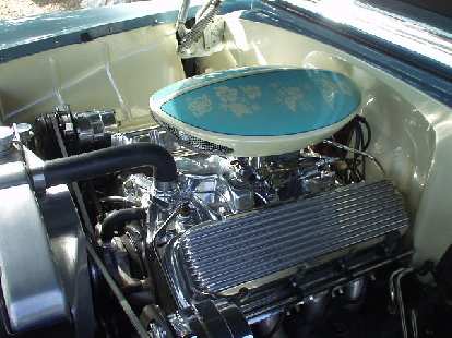 A wonderfully detailed engine compartment and air cleaner cover.