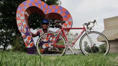 In Loveland with my beloved bicycle.