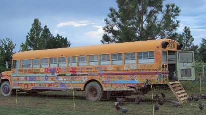 The Flower Bus at Grant Farms served as a chicken coop, I think.