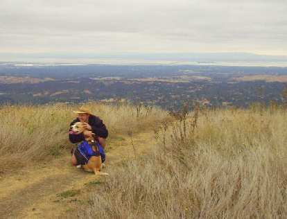 Adrian and Bue pose for the camera with Palo Alto and the SF Bay in the background. Adrian and Bue pose for the camera with Palo Alto and the SF Bay in the background.