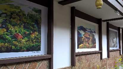 Paintings in a villa near Mount Wuyi.