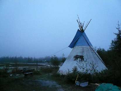The teepee up close. The teepee up close.