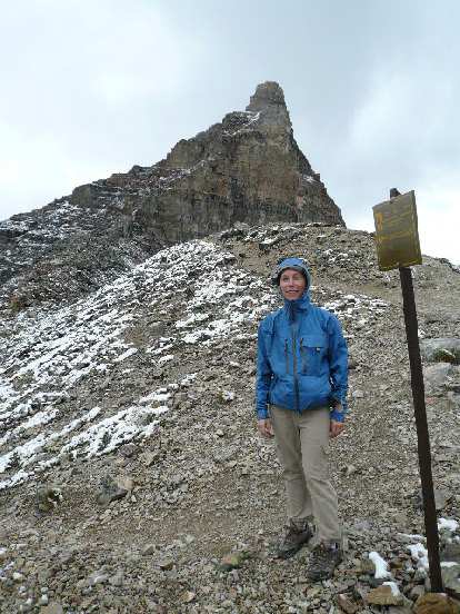 At the top of the trail, at 2,530 meters (8,300 feet) in elevation.