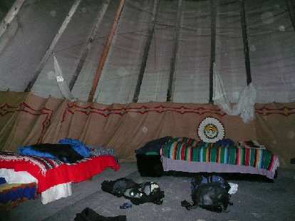 It was very roomy and comfy inside the teepee. It was very roomy and comfy inside the teepee.
