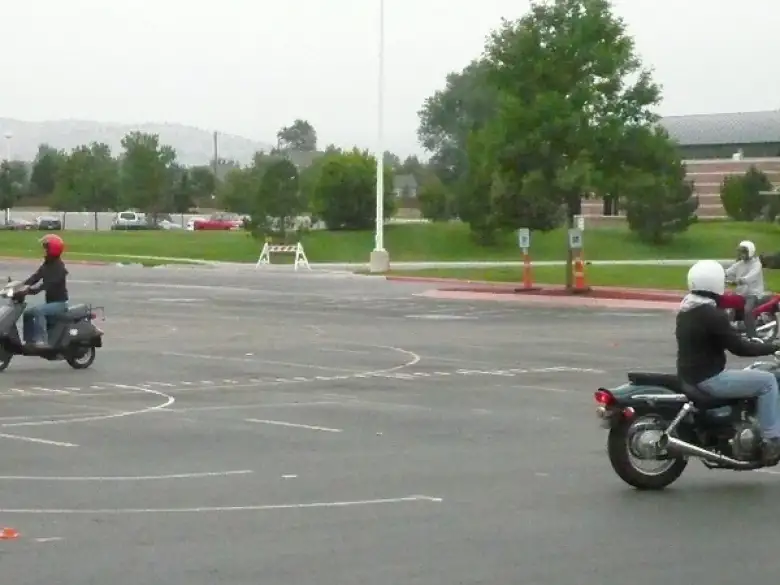 A drill through the cones.