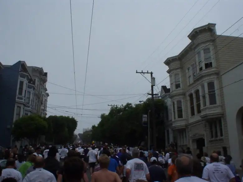 The big hill on Hayes St.  It was pretty steep.
