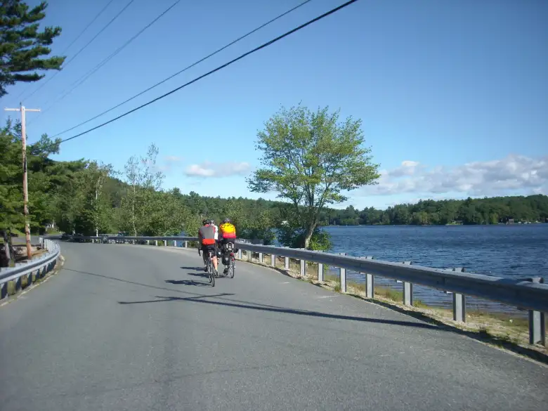 [Mile 79] Riding on Route 63 North in New Hampshire.