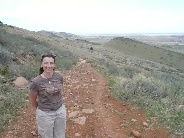 Tori on the ridge now.