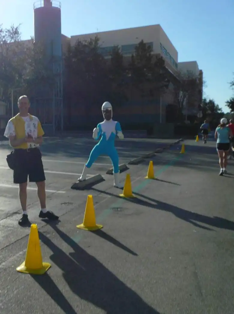 [Mile 23, 9:23 a.m.] Frozone from The Incredibles.