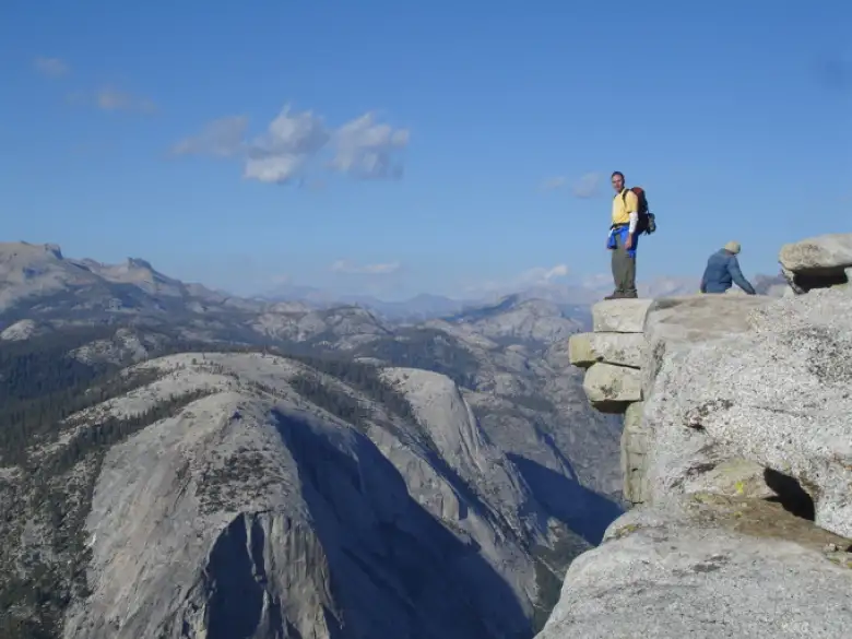 Made it! Dave at the top of Half Dome!