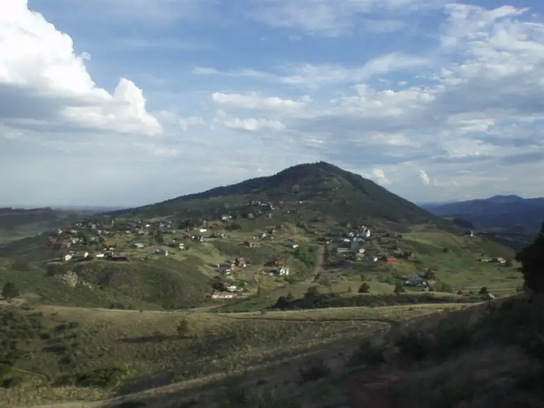 Kat remarked that this hill with homes looked a lot like Switzerland.