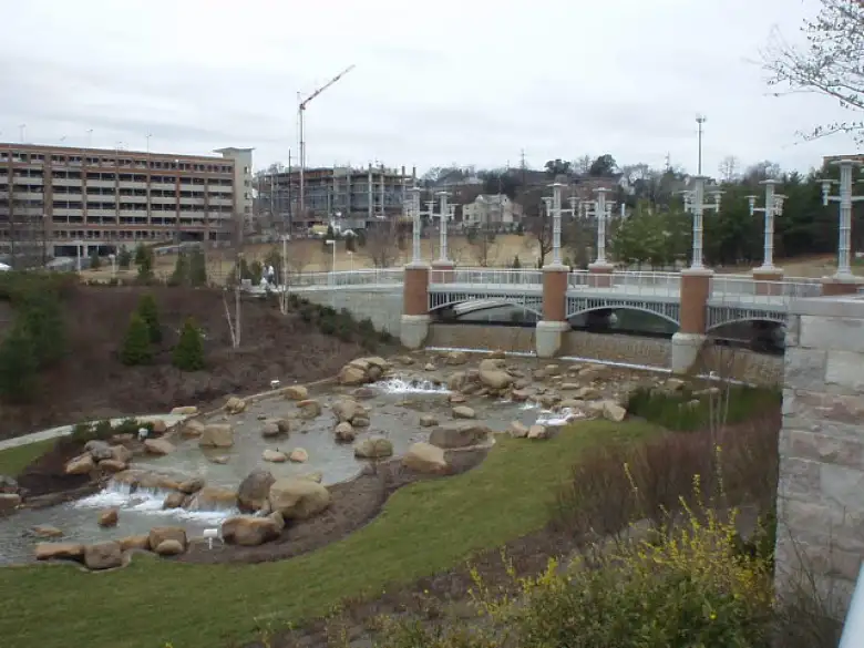 Knoxville was home of the World's Fair in 1982 and hence the name of the park located right next to the Knoxville Convention Center, which this bridge leads to.
