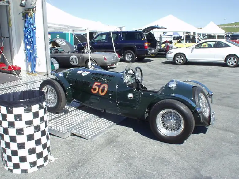 A British racing green MG R1, which was pretty dominating during the races later in the day.