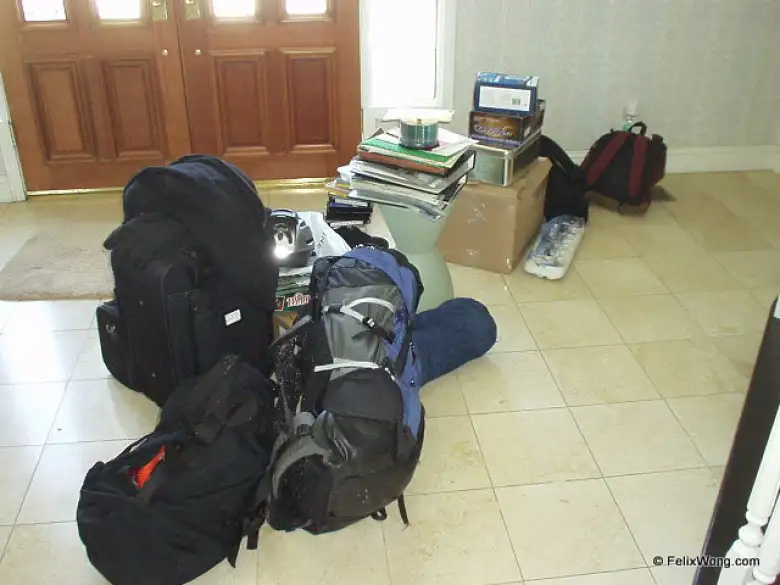 ALL of this (plus the road bike and some of my aunts videocassettes and cds) fit in the Alfa!