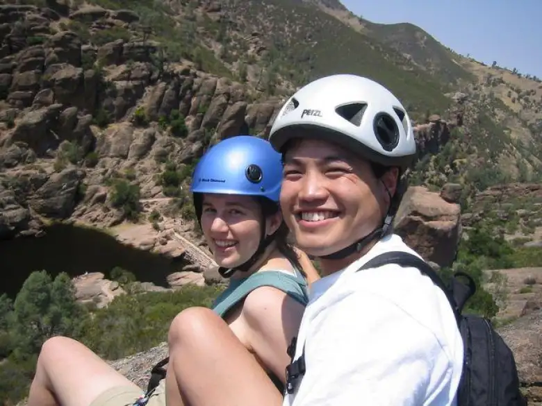 Suzie and Loren at the top of the First Sister.