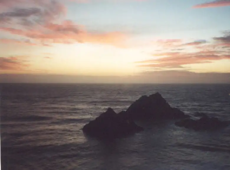 The view from the Cliff House where we had a wonderful dinne