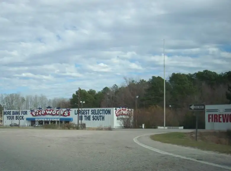 Every time I am down in the South, I always see a lot of fireworks stores. Doesn't matter what time of year.