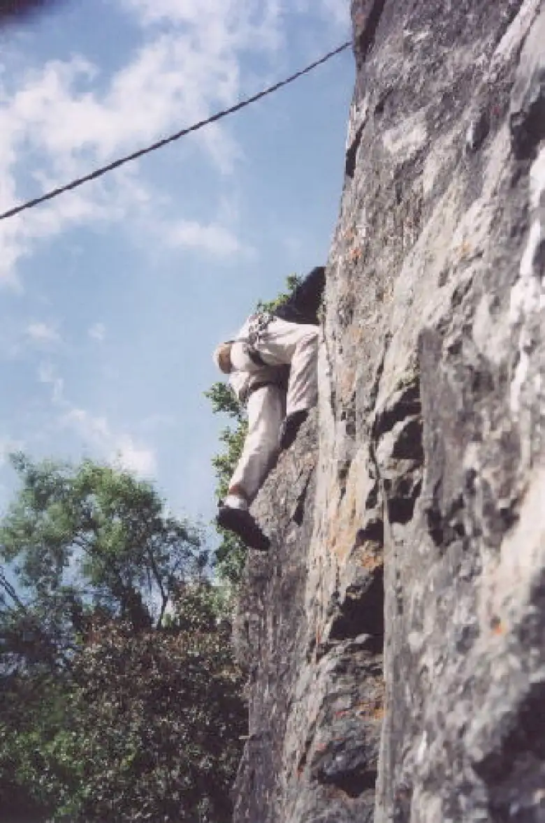 Tori, now with her head stuck in a rock.  At least that's what it looks like!