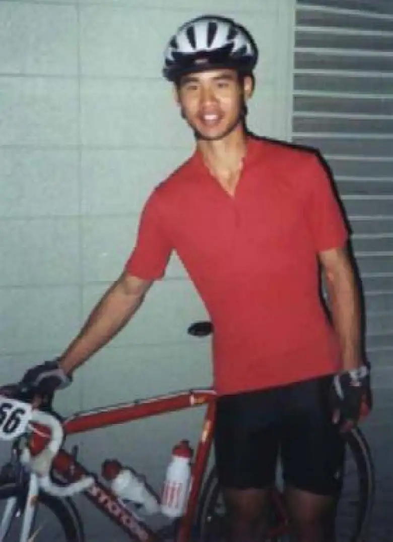 Speaking of adventures: our first double century together, the 1996 Davis Double!  She still had her OEM Shimano RX100 21-speed componentry back then... note the downtube shifters and white simple brake levers.