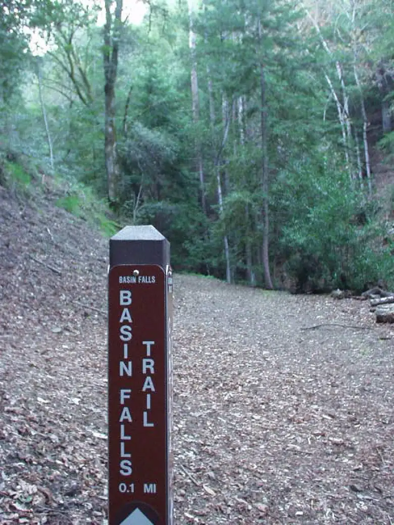 One of the trails we took was the Basin Falls Trail.