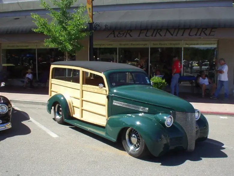 A nice two-door woody wagon.