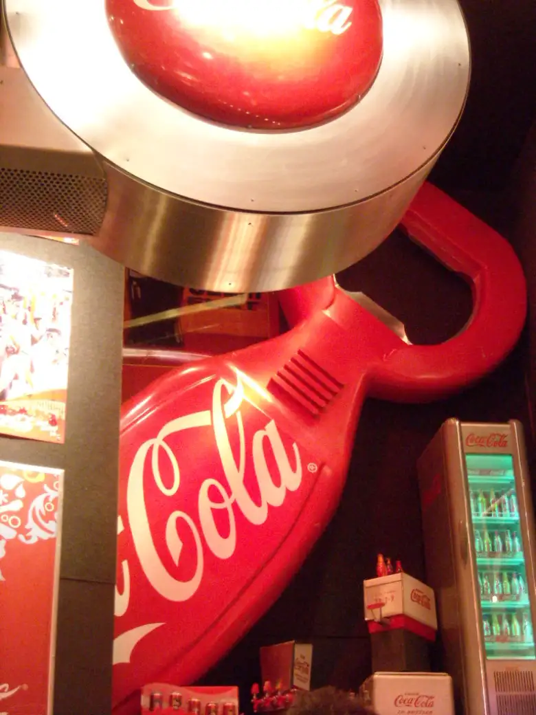 Giant Coca-Cola bottle opener. Giant Coca-Cola bottle opener.