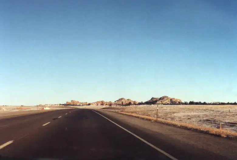 Rock formations in Wyoming.