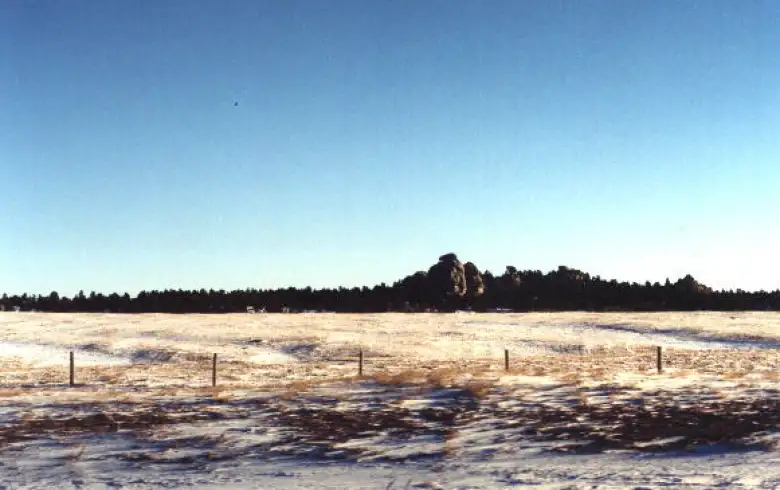 More rock formations in Wyoming.