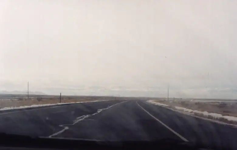The open road in Utah.
