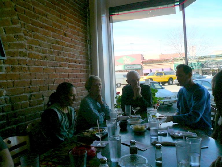 Alene, Cathy, Tom, and Dennis after good food and fun times at Rio Grande.