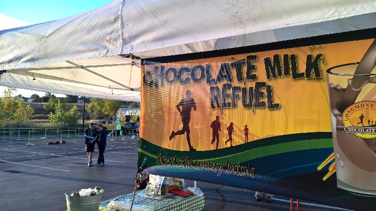 Chocolate Milk Refueling station at the All-Out Fallfest races. 