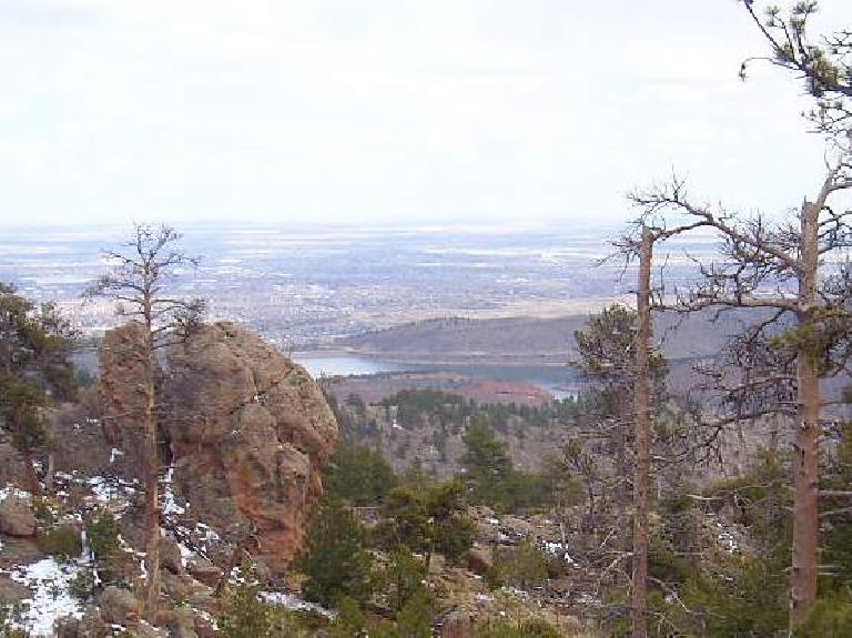 Great view of the Horsetooth Reservoir and Fort Collins below.
