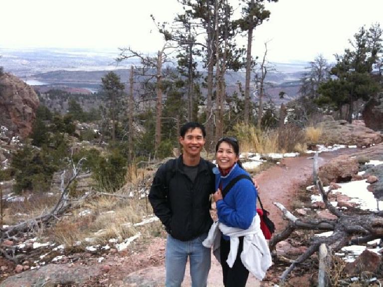 Me and Alyssa on the way up to Horsetooth Rock. Photo: Bryan O'Connor. Me and Alyssa on the way up to Horsetooth Rock. Photo: Bryan O'Connor.