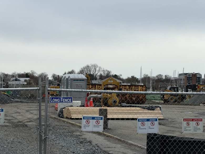 City Dock was undergoing renovation.