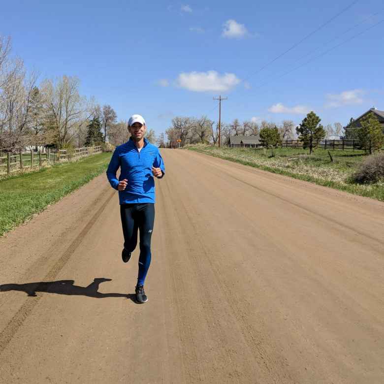 As a second-to-the-last training run for the Colorado Marathon, Antxon and I ran five miles on the dirt roads and trails around my neighborhood.