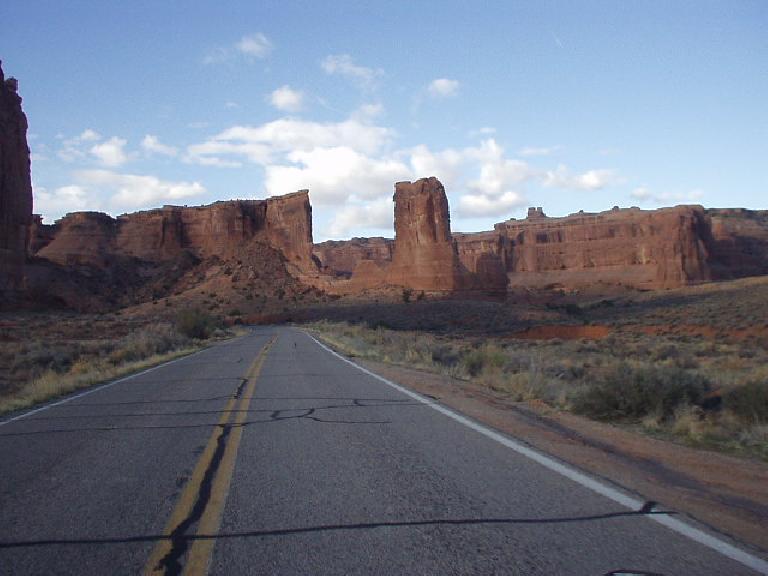 It was a splendid 22 mile drive through Arches back to Moab.