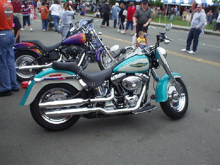 A custom Harley.