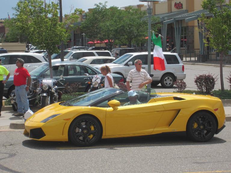 A Lamborghini Gallardo Spyder.